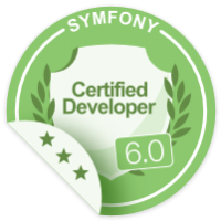 Symfony 6 expert level  certification badge